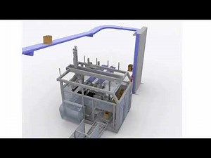 Side/Top Case Packer and Palletizer of Frozen Food Flexible Pouches