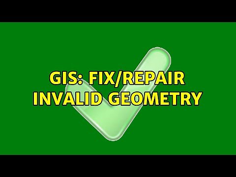 GIS: Fix/Repair invalid Geometry (2 Solutions!!)