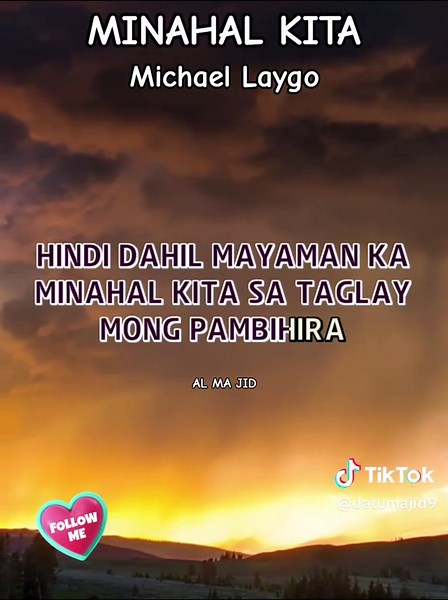 Minahal Kita: Karaoke Song by Michael Laygo