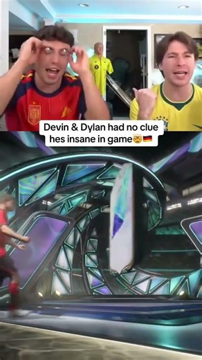 Devin & Dylan had no clue hes insane in the game🤯🇩🇪