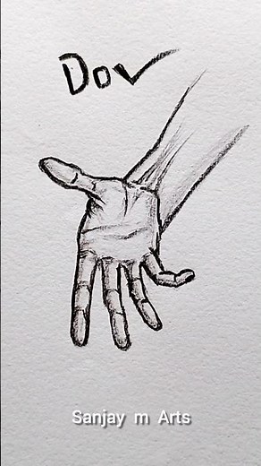 Drawing Hand Easy pose tutorial✏️ #howtodraw #drawing #sketch #art #hand #shortsfeed #artist #fypシ゚