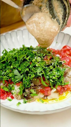 Aubergine Tahini Dip Vegan Recipe