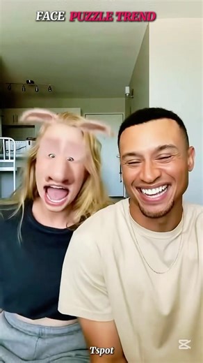 FUNNIST FACE PUZZLE TREND EVER🤣#shorts