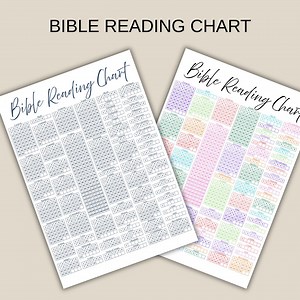 Printable Bible Reading Chart: Scripture Tracker (PDF Download) - Etsy