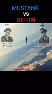 🎥 REAL footage of a dogfight between American Mustang and German Bf-109 | World War Aviation
