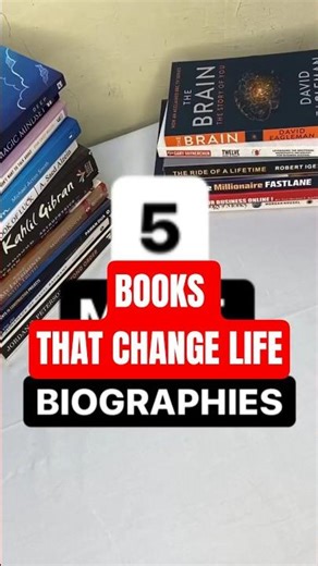 5 Books that change your life Biography 📚 #books #bookshorts #autobiography #shorts