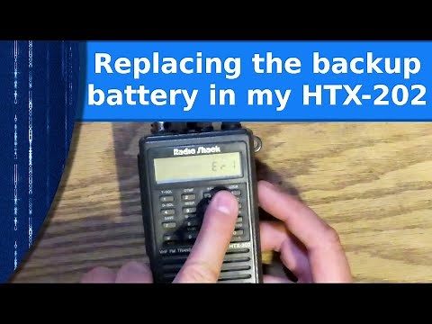 Ham Radio - Replacing the backup battery in my HTX 202