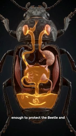What Happens When You Touch This Beetle? 🧪🚫 #animalfacts #biology