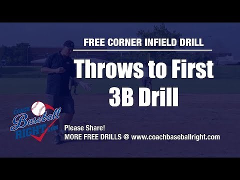 Third Base Drill - Throws to 1st - Infield Baseball Drill - CoachBaseballRight.com