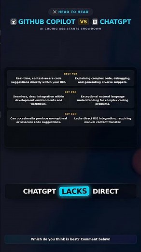 GitHub Copilot vs ChatGPT: Who Codes Smarter?