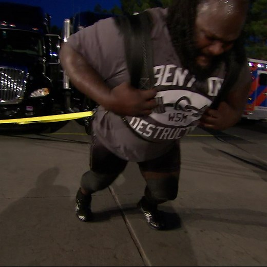 3.7M views · 497 reactions | Mark Henry pulled two tractor trailers in an other-wordly feat of strength on this day in 2013! 勞 | WWE Network | Facebook