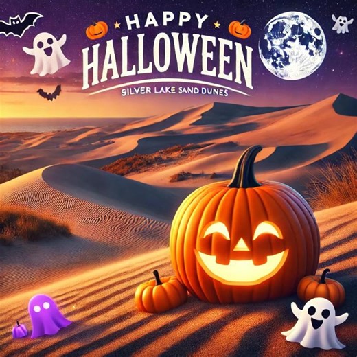 🎃 Trick or Treat, dune lovers! 👻 As the sun sets on another epic season at Silver Lake Sand Dunes, it’s time for one last spooky ride! 🏜️ Grab your costumes, scare up some fun, and make this Halloween a sand-tastic sendoff! 🍂 🧡 #HappyHalloween #LastRide #SilverLakeSandDunes #ThinkDunes #SilverLakeAdventures #slsd #ThinkCommunity | Think Dunes: Silver Lake Sand Dunes