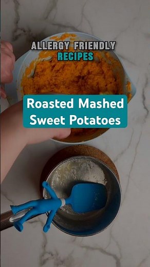 Roasted Mashed Sweet Potatoes #recipe