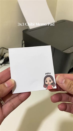 Want your own personalized notepad ? Message us ! #printingbusiness #chibinotepad #chibimemopad #craftingbusiness