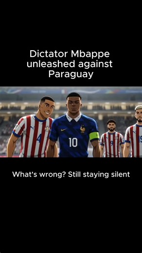Dictator Mbappe unleashed against Paraguay #worldcup #animefyp #mbappe #worldcupanime #anime