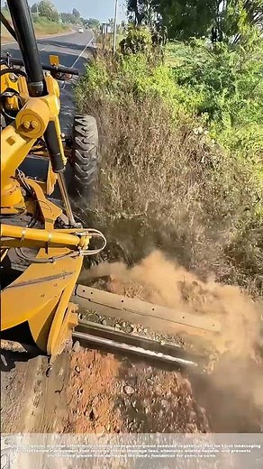 Mowing Down the Mess: How a Grader Transforms Roadside Weeds into Safe, Clean Verges