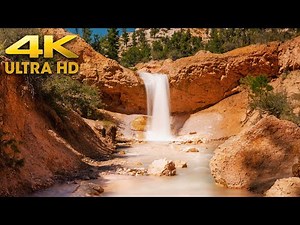Waterfall in Bryce Canyon National Park Utah | Mossy Cave 4K Hike