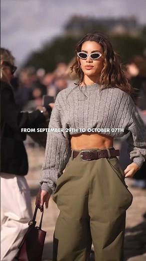 Provisional Calendar for Womenswear Spring/Summer 2026 Paris Fashion Week® is out!