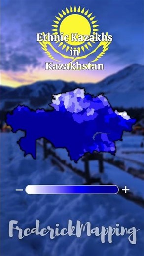 Ethnic Kazakhs in Kazakhstan 🇰🇿 | #shorts #kazakhstan #mapping #geography #history