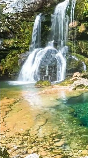 Peaceful Hidden Waterfall 🌊 3 Hour Nature Sounds for Deep Relaxation & Sleep