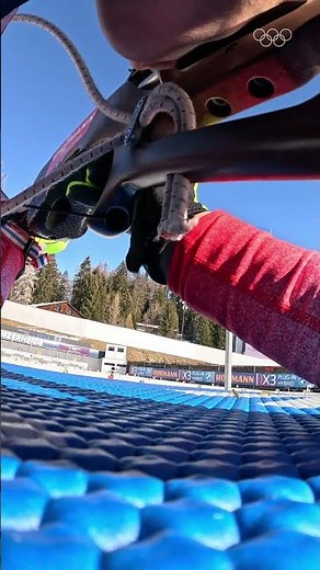 Biathlon POV! 👀 What it's like behind the skis and behind the rifle!
