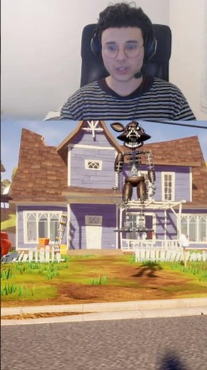 😱 That Foxy Screamer destroyed me in Hello Neighbor! FNAF Mod