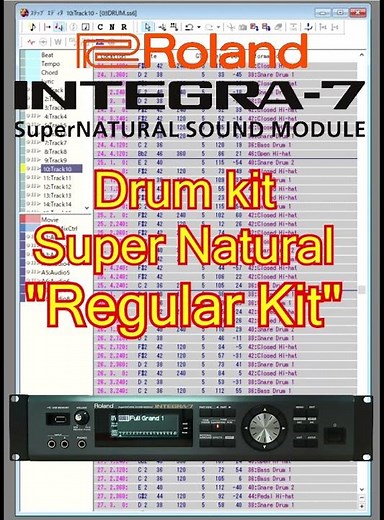 Roland INTEGRA-7 生っぽいドラム音比較 #Shorts