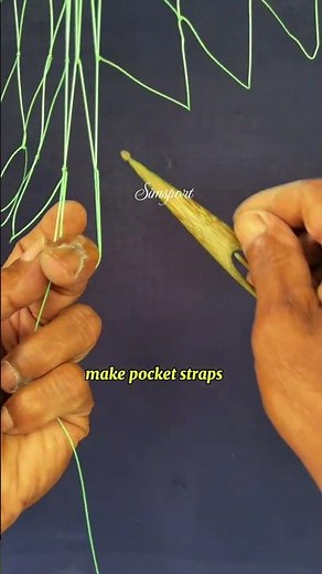 Making a chain rope for cast net #net #knot