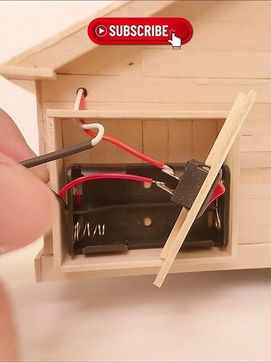 How to Install Batteries and a Switch for a DIY Dollhouse 🏠💡
