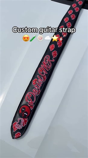 Alberto’s Straps on Instagram: "Custom guitar strap 😍🧪🍥☁️⭐️🎸 Alberto’s Straps custom straps for musical instruments 🪗🎸 #requintista #musico #albertosstraps #takamine #guitarra"