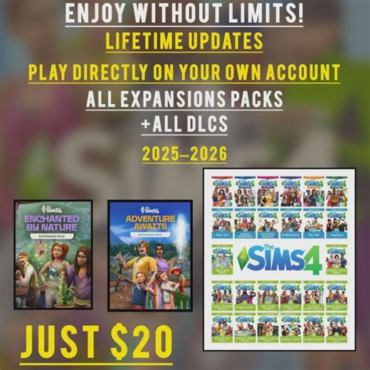 The Sims 4 Complete Collection 2026 – All Expansions, Game Packs, Stuff Packs & Kits – Ultimate Bundle - Etsy Canada