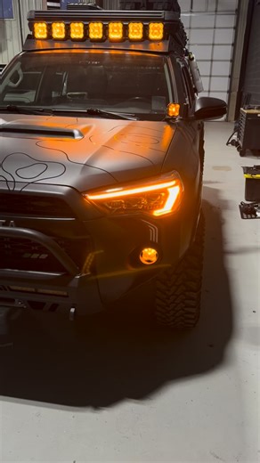 Some of the best headlights for 5th gen 4Runner, you can change the turn signal and the DRL color 😎 | 4Runner Lifestyle