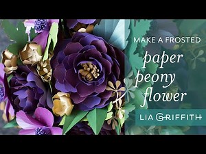 How to Make a Simple Paper Peony Flower - Fall Flower Bouquet Series