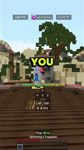 Stop Moving Forward In Minecraft Fights #minecraft #pvp #shorts