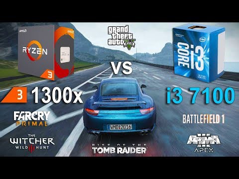 Ryzen 3 1300x vs i3 7100 Test in 7 Games (GTX 1060)