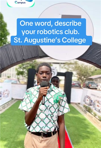 St. Augustine’s Colleges robotics club in one word