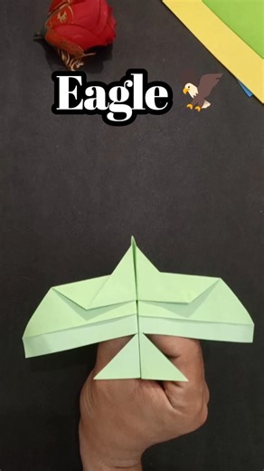 Paper Eagle Plane 🦅 Unique Origami Design ✈️ #shorts #paperplane