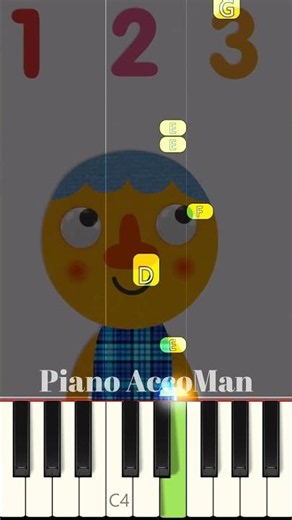 Seven Steps - Noodle & Pals Piano Tutorial Short #cocomelon #beginnerpiano #piano