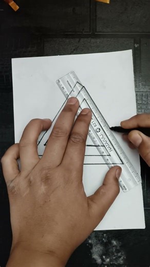 Impossible Triangle 🔺 3D Illusion Drawing 😱 | Easy Step-by-Step Tutorial | Optical Illusion Art #art