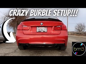 BMW F30 335I N55 BURBLE TUNE SETUP! (BOOTMOD3)(DRIVE CLIPS, REVS, POPS)