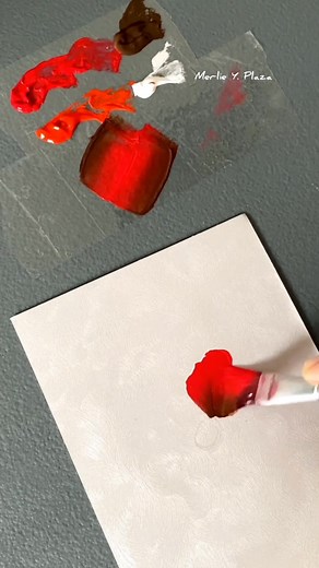 Easy Poppy Flower Art - Loading a Brush #acrylic #acrylicpainting #flowerart #beginner #art | MB.Plaza Art