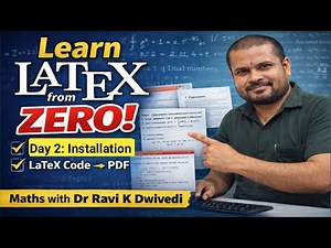 How to Install LaTeX on Windows | TeX Live, MiKTeX, TeXworks & TexStudio | LaTeX Course Day 2