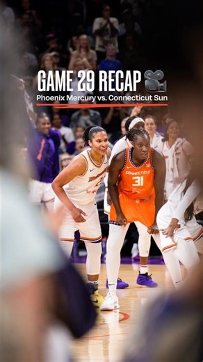 Game 29 Recap: Phoenix Mercury Defeat The Connecticut Sun 🔥 #wnba #basketball