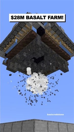 Fast Basalt Farm For Vanilla and Donut SMP! #shorts