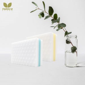 [Hot Item] Topeco Hot-Press Design Composite Melamine Foam Magic Cleaning Sponge