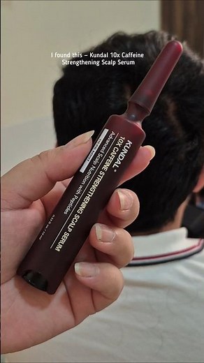 My Husband’s Hair Fall Solution 💆‍♂️ | Kundal 10x Caffeine Scalp Serum Review |