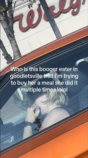 Tennessee Blonde Girl Picking Her Nose and Eating Her Boogers