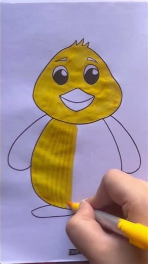 Cute duck coloring #coloringadventure #painting #artclass