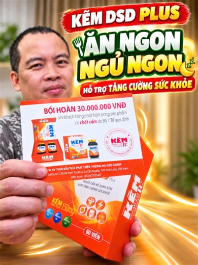 Kẽm DSD Plus bổ sung kẽm 150mg Biozinc, kết hợp nhân sâm và vitamin nhóm B, hỗ trợ bổ sung vi chất và chăm sóc sức khỏe hằng ngày. #vlogminhhai #tiktokshop #DSDPlus #kemdsdplus #BoSungKem #Biozinc