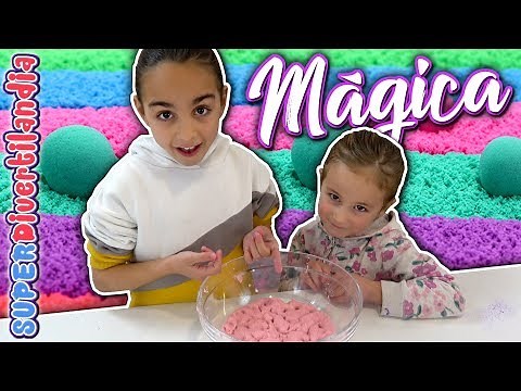 ARENA MÁGICA! Como hacer arena kinética casera! Kinetic Sand.